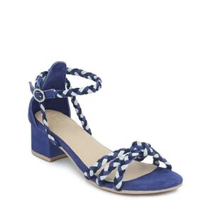 Rag & Co Candance Blue Rope Block Heels 7